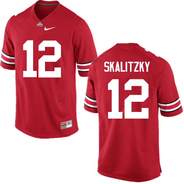 Ohio State Buckeyes #12 Brendan Skalitzky College Football Jerseys Game-Red